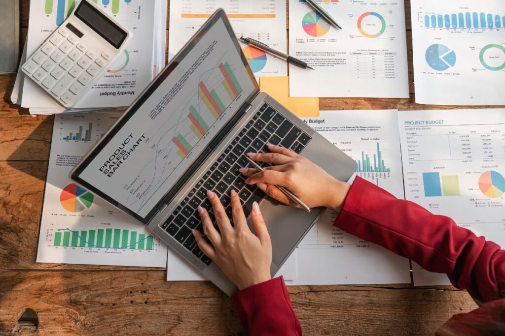 Five main account types in a small business chart of accounts