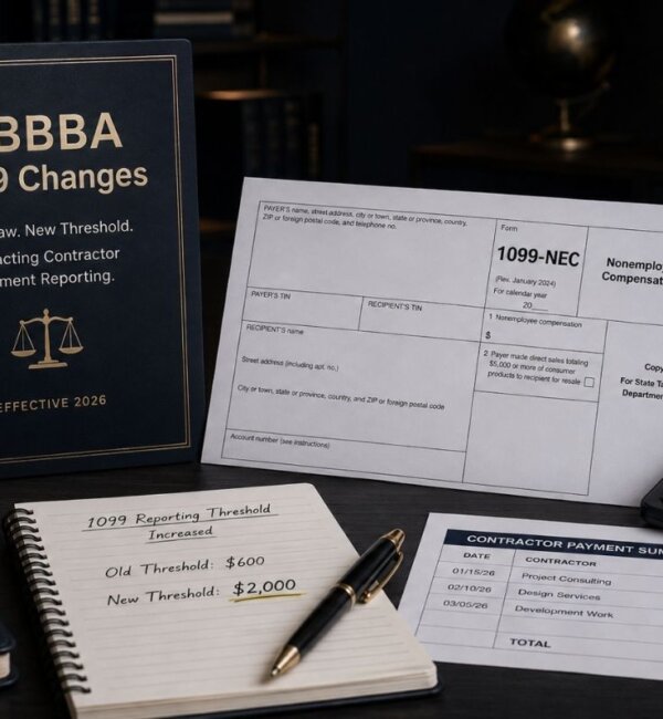 OBBBA 1099 reporting changes affecting US contractor payments