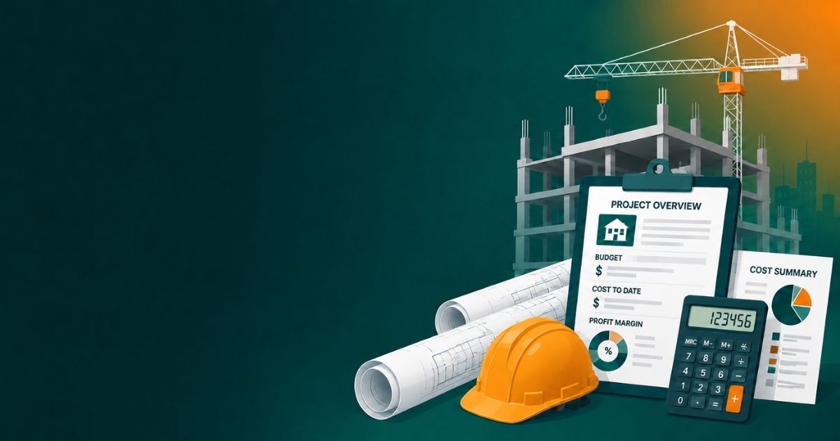 Contractor reviewing job costing during a construction accounting services engagement