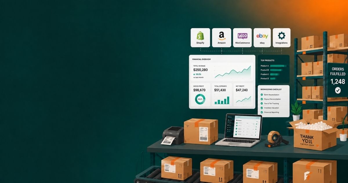 Seller reviewing payouts during an ecommerce bookkeeping services engagement