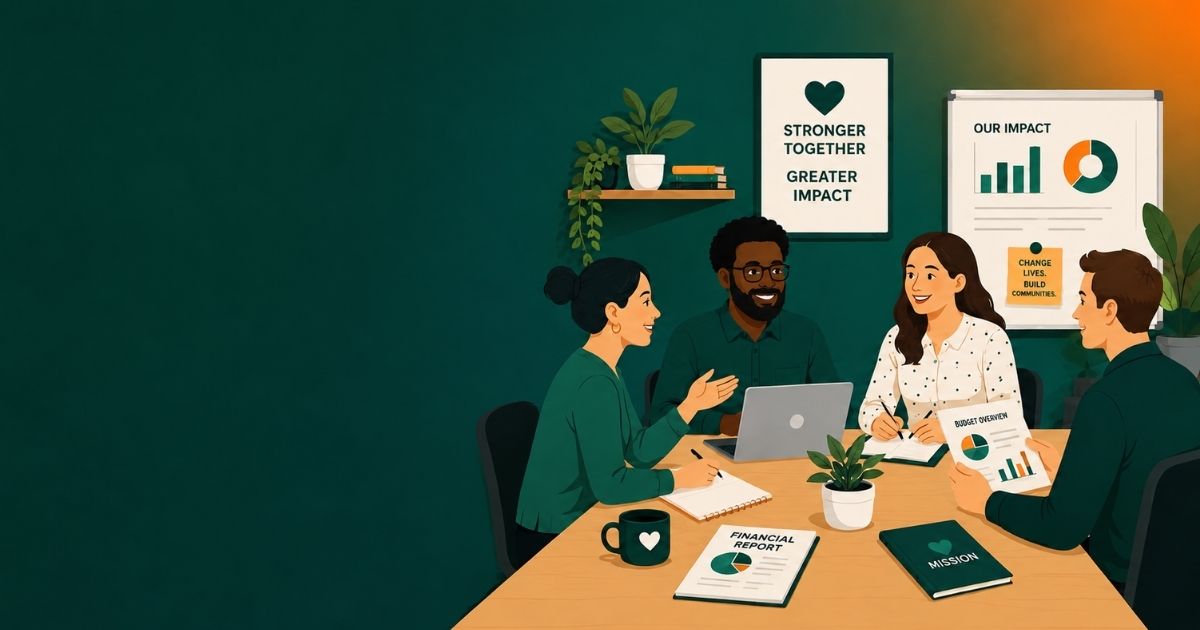 Team reviewing restricted funds during a nonprofit accounting services engagement