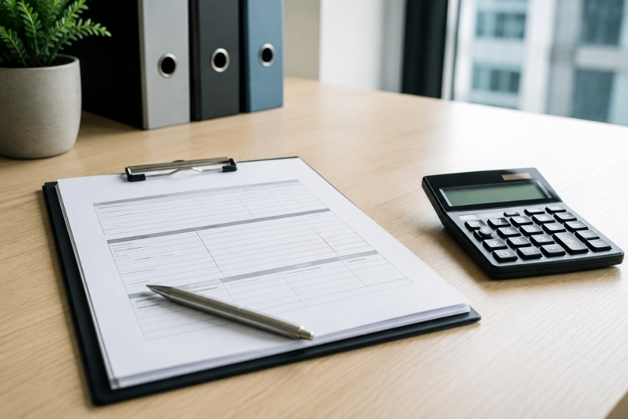 Bookkeeping services los angeles team reviewing monthly reports with a Los Angeles business owner